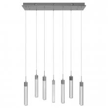  HF1900-7-GL-CH-SNW - The Original Glacier Snow Avenue Collection Chrome 7 Light Pendant Fixture