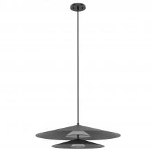  PD22907-GY - Cruz 24-in Felt - Gray LED Pendant