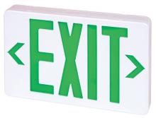 Elco Lighting EELEDRG - LED Exit Sign, Green or Red Letters, Single/Double Face Configurable