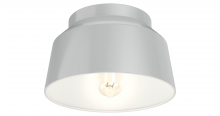 Hunter 19022 - Hunter Cranbrook Dove Grey 1 Light Medium Flush Mount Ceiling Light Fixture