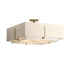  126513-SKT-85-SF2012-SA2401 - Exos Square Large Double Shade Semi-Flush