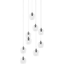  131103-SKT-LONG-10-ZM0709 - Ume 9-Light Pendant