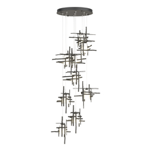  131109-SKT-STND-20-YC0305 - Tura 9-Light Frosted Glass Pendant