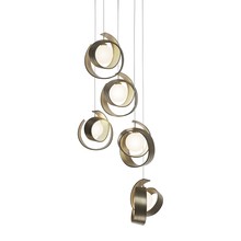 Hubbardton Forge 131129-SKT-LONG-84-GG0711 - Riza 5-Light Pendant