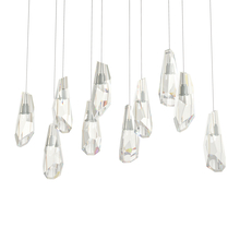  131201-SKT-LONG-82-CR - Luma 10-Light Large Crystal Pendant