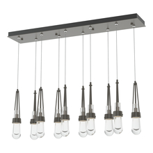  131207-SKT-STND-07-ZM0434 - Link 10-Light Clear Glass Pendant