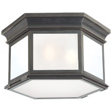  CHC 4126BZ-FG - Club Large Hexagonal Flush Mount