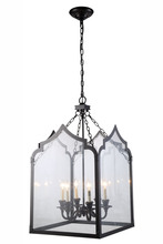  1459D20BZ - Newport Collection Chandelier D:20 H:35 Lt:6 Bronze Finish