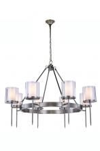 Elegant 1504D35VN - Bradford 6 Light Vintage Nickel Chandelier