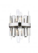  2200W8C - Serena 8 Inch Crystal Bath Sconce in Chrome