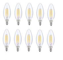  E12LED105-10PK - LED E12 Candelabra, Blunt Tip, 2700k, 300 Degree, Cri80, Es, Ul, 6w, 40w Equivalent, 15000hrs