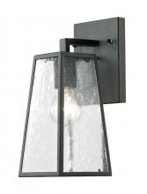  LDOD2200 - Outdoor Wall Lantern D:5 H:11.8 60w Matte Black Finish Clear Seedy Glass Lens