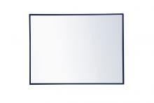  MR4071BL - Metal frame rectangle mirror 24x 32 inch in Blue