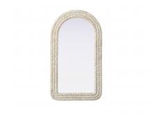  MR4G2442LN - Arch Cornhusk Mirror 24x42 in Linen White