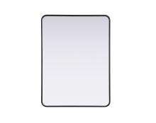  MR8A3040BLK - Contour Metal Rectangle Mirror 30x40 in Black