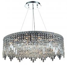 Elegant V2031D32C/RC - Maxime 18 Light Chrome Chandelier Clear Royal Cut Crystal