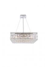  V2032D24C/RC - MaxIme 12 Light Chrome Chandelier Clear Royal Cut Crystal