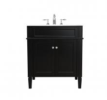  VF12530BK - 30 Inch Single Bathroom Vanity in Black