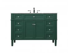  VF12548GN - 48 Inch Single Bathroom Vanity in Green