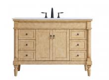  VF13048AB - 48 Inch Single Bathroom Vanity in Antique Beige