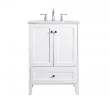  VF18024WH - 24 Inch Single Bathroom Vanity in White