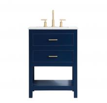  VF19024BL - 24 Inch Single Bathroom Vanity in Blue