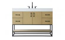  VF29248MHB - 48 inch Single Bathroom Vanity in Honey Brown