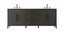  VF29384DMMB - 84 inch Double Bathroom Vanity in Mocha Brown