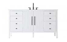  VF29660WH - 60 inch Single Bathroom Vanity in White