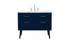  VF41042MBL - 42 Inch Bathroom Vanity in Blue