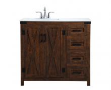  VF90236EX - 36 Inch Single Bathroom Vanity in Espresso