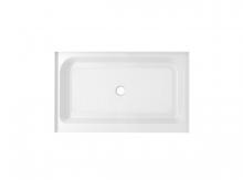  STY01-C4832 - 48x32 Inch Single Threshold Shower Tray Center Drain in Glossy White