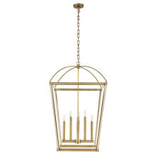  PD312224VB - Manor Vintage Brass 8 Lights Pendant