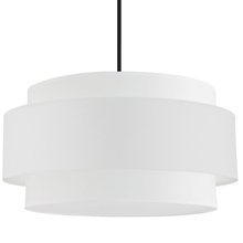 Dainolite PYA-304C-MB-WH - 4 Light Incandescent Chandelier, Matte Black with White Shade