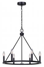  ICH2033B06BK26 - MARA, ICH2033B06BK26, MBK Color, 6 Lt 26" Chain Chandelier, 60W Type C, 26" W x 21.75" H