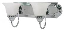 Nuvo 60/316 - Ballerina - 2 Light 18&#34; Vanity with Alabaster Glass - Polished Chrome Finish