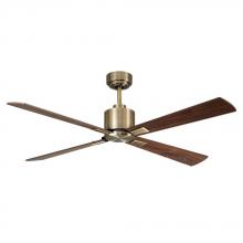  210522010 - Lucci Air Climate Antique Brass and Walnut 52-inch DC Ceiling Fan