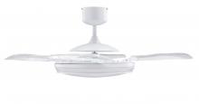  21103501 - Fanaway Evo1 White Retractable 4-blade LED Lighting with Remote Ceiling Fan