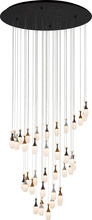 Page One Lighting PP121221-DT/AL/BG - La Botella Round Chandelier, Multi-Tier Chandelier