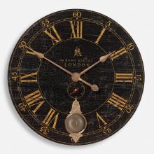  06030 - Uttermost Bond Street 30" Black Wall Clock