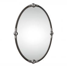  09064 - Uttermost Carrick Black Oval Mirror