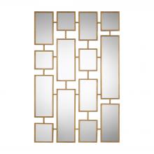  09271 - Kennon Forged Gold Rectangles Mirror