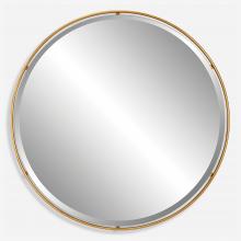  09832 - Canillo Gold Round Mirror