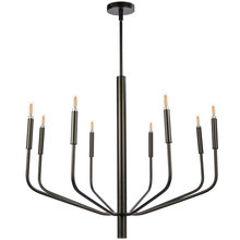 Dainolite ELN-328C-MB - 8 Light Incandescent Chandelier, Matte Black