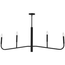  ELN-484HC-MB - 4 Light Incandescent Horizontal Chandelier, Matte Black