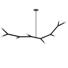 Dainolite MOR-608HP-MB - 8 Light Incandescent Horizontal Pendant Matte Black