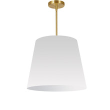  ODR-M-790 - 1LT Oversized Drum Pendant Medium, WH Shade