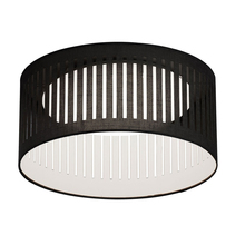  SDLED-15FH-BK - 14W Slit Drum Flush Mount, Black