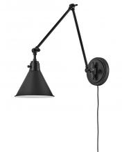  3692BK - Medium Swing Arm Single Light Sconce