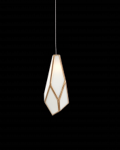  9000-1033 - Glace White 1-Light Round Multi-Drop Pendant